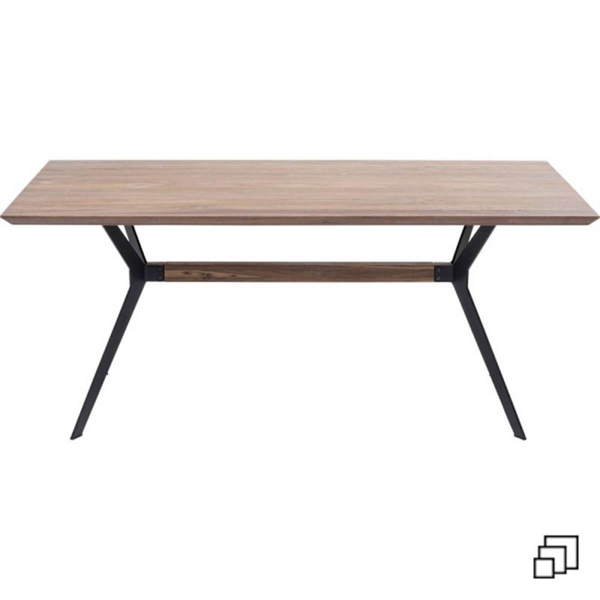 Table Downtown noyer 100x220cm Kare Design