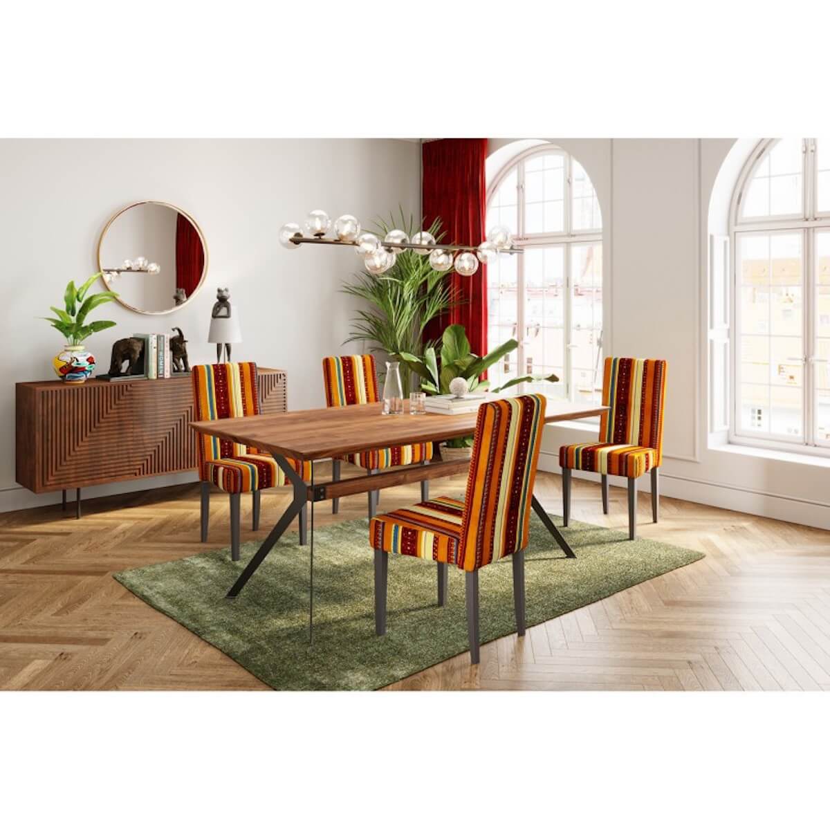 Table Downtown noyer 100x220cm Kare Design