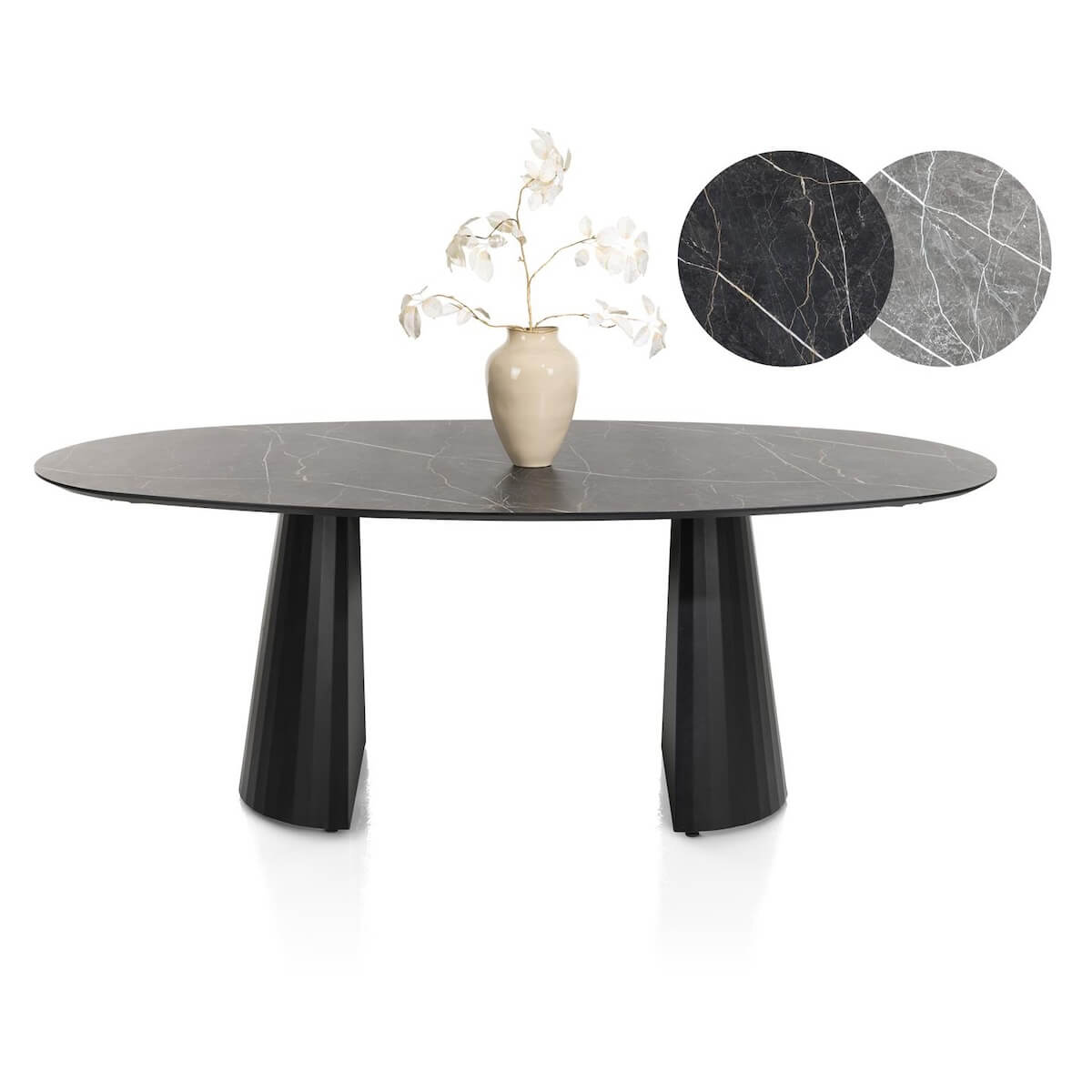 Table elipse 210x120cm ARABAX Xooon Onyx