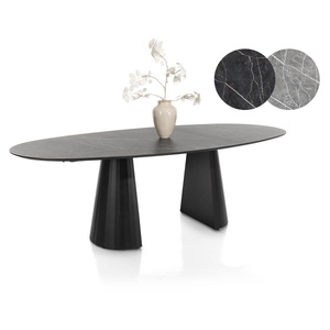 Table elipse 240x120cm ARABAX Xooon Gris Clair