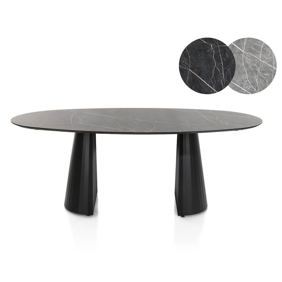 Table elipse 270x120cm ARABAX Xooon Cris Clair