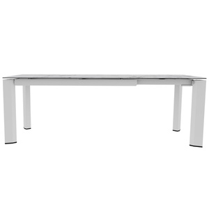 Table extensible 220/280x100cm DELTA Calligaris céramique verre Marbre blanc