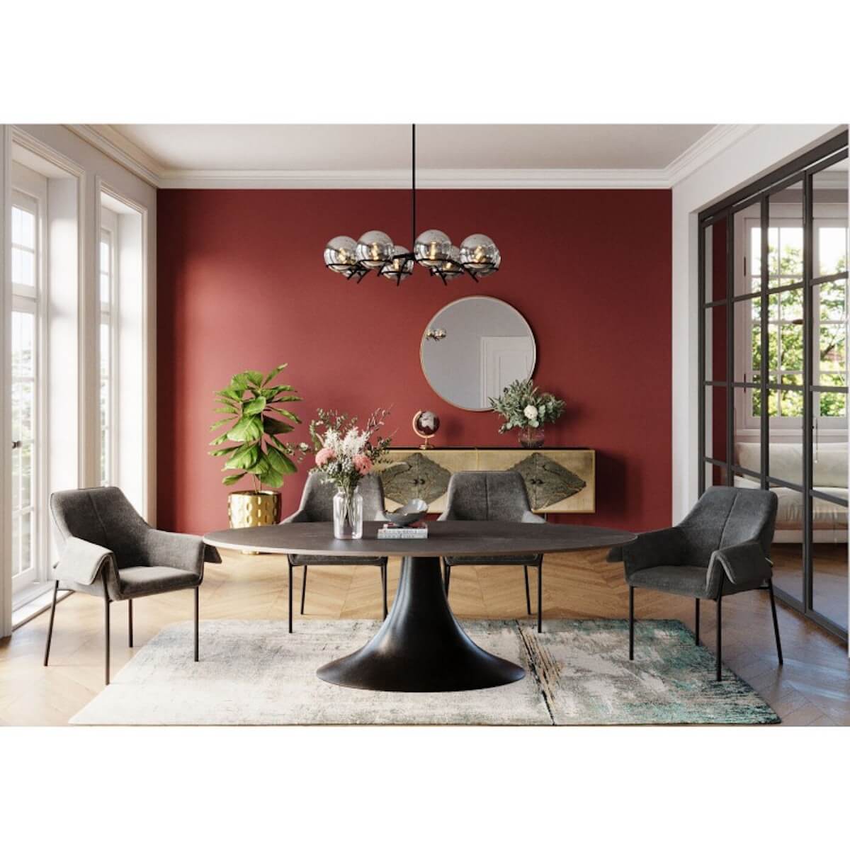 Table Grande Possibilita noir 220x120cm Kare Design