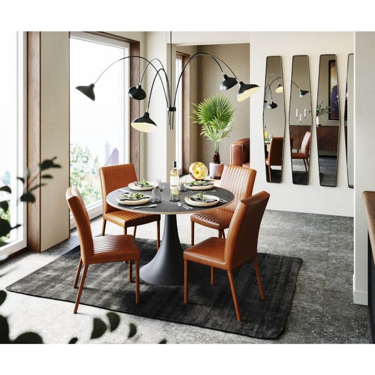 Table Grande Possibilita noir Ø120cm Kare Design