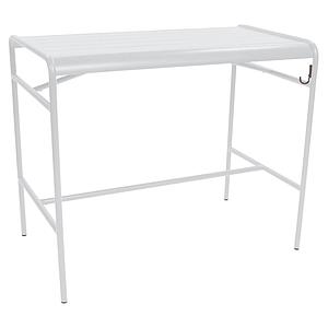 Table haute 73x126cm LUXEMBOURG Fermob blanc coton