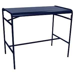 Table haute 73x126cm LUXEMBOURG Fermob bleu abysse