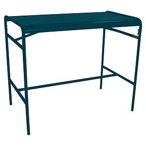 Table haute 73x126cm LUXEMBOURG Fermob bleu acapulco