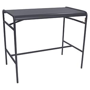 Table haute 73x126cm LUXEMBOURG Fermob carbone