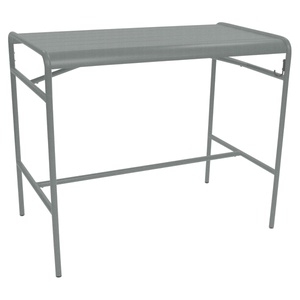 Table haute 73x126cm LUXEMBOURG Fermob gris lapilli