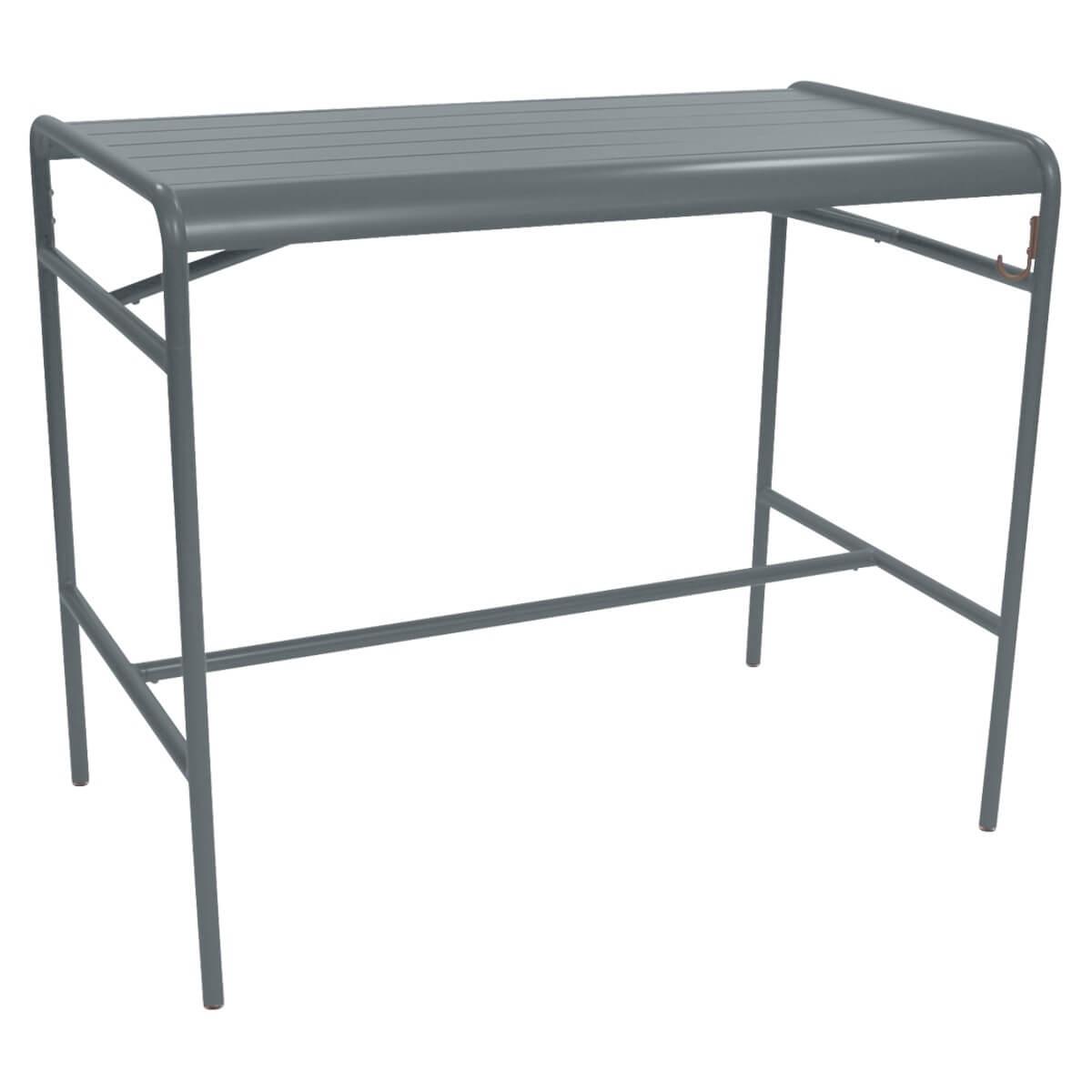 Table haute 73x126cm LUXEMBOURG Fermob gris orage