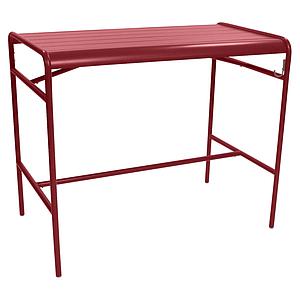 Table haute 73x126cm LUXEMBOURG Fermob piment