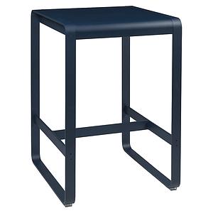 Table haute 74x80cm BELLEVIE Fermob Bleu Abysse