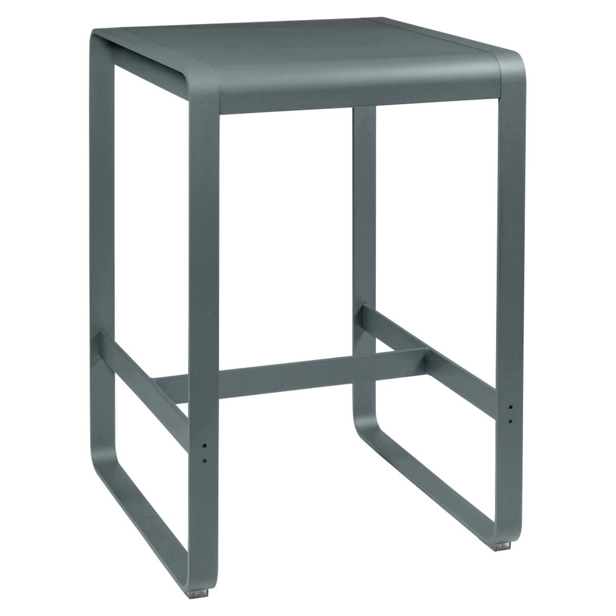 Table haute 74x80cm BELLEVIE Fermob gris orage