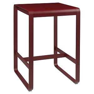 Table haute 74x80cm BELLEVIE Fermob piment