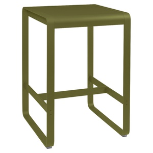 Table haute 74x80cm BELLEVIE Fermob vert pesto