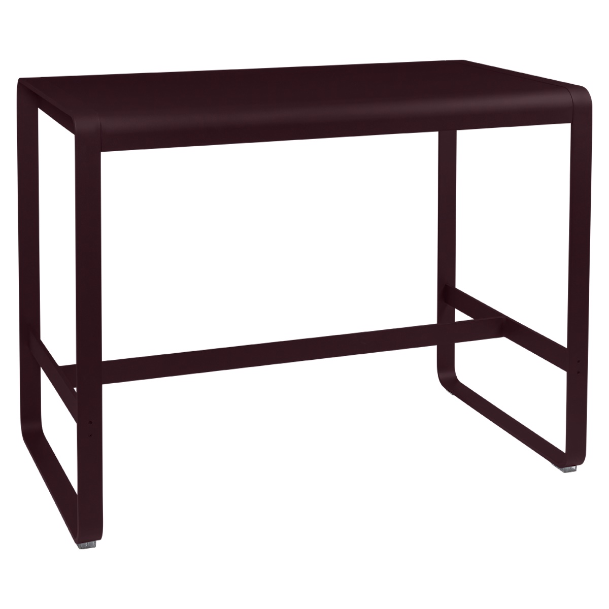 Table haute 80x140cm BELLEVIE Fermob cerise noire