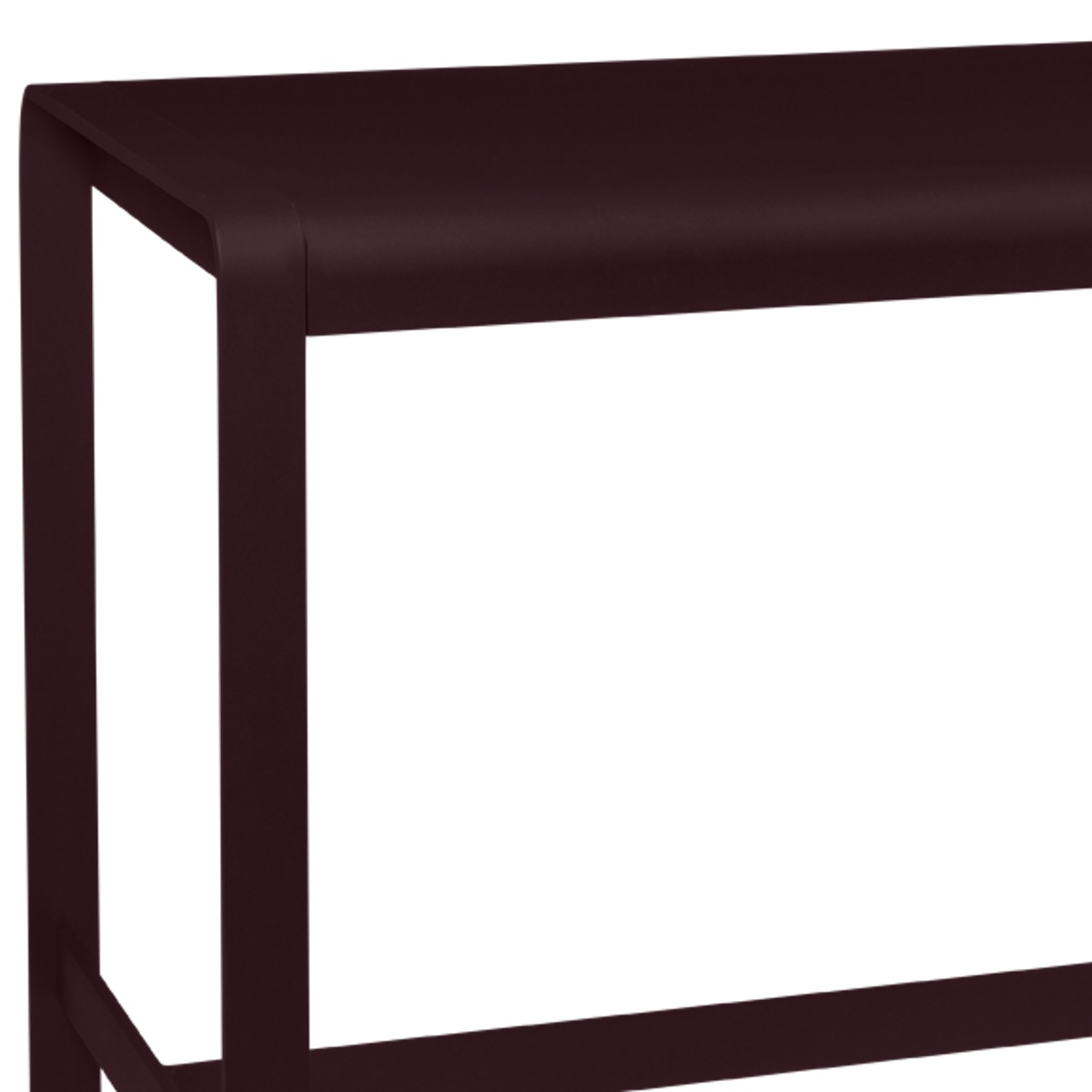 Table haute 80x140cm BELLEVIE Fermob cerise noire