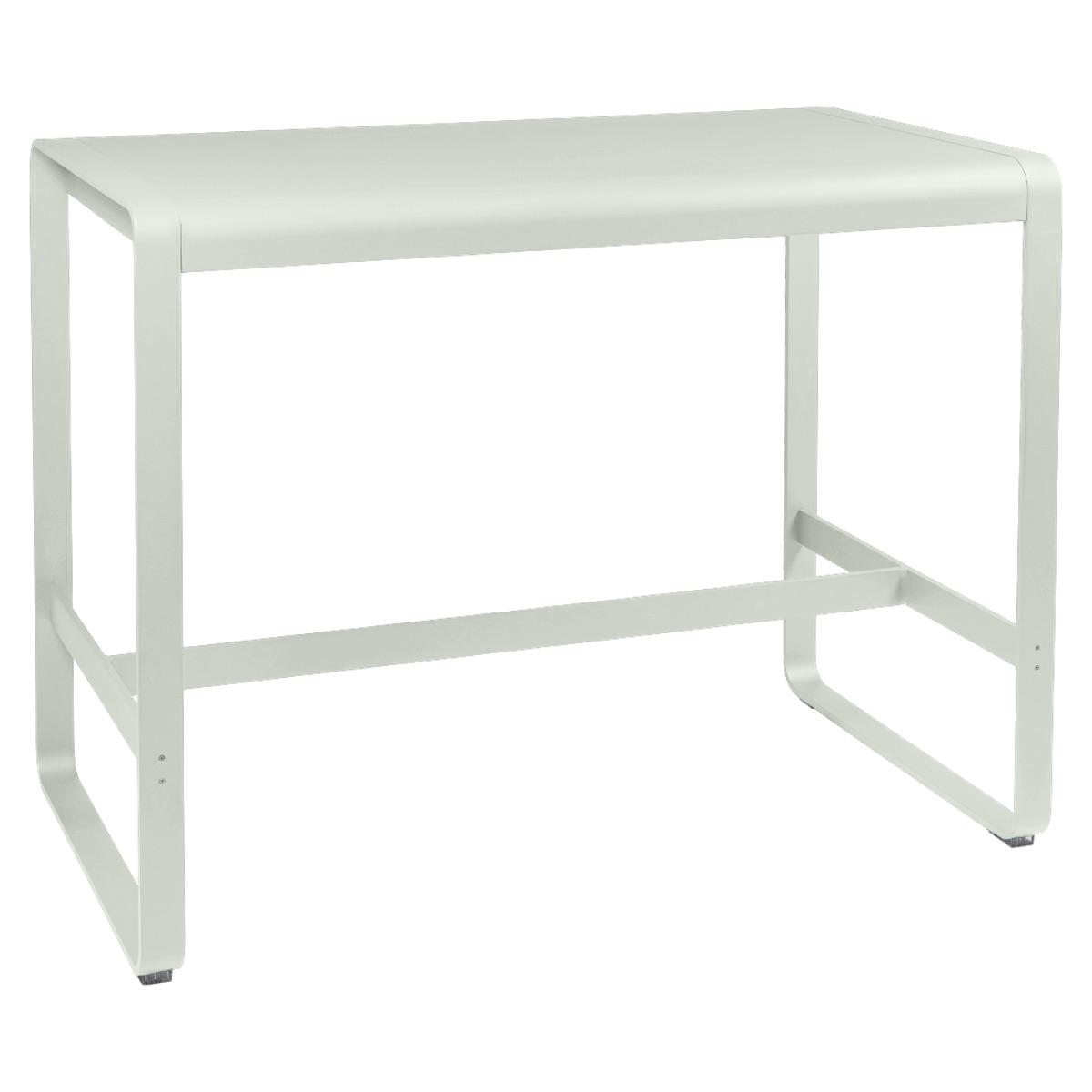 Table haute 80x140cm BELLEVIE Fermob gris argile
