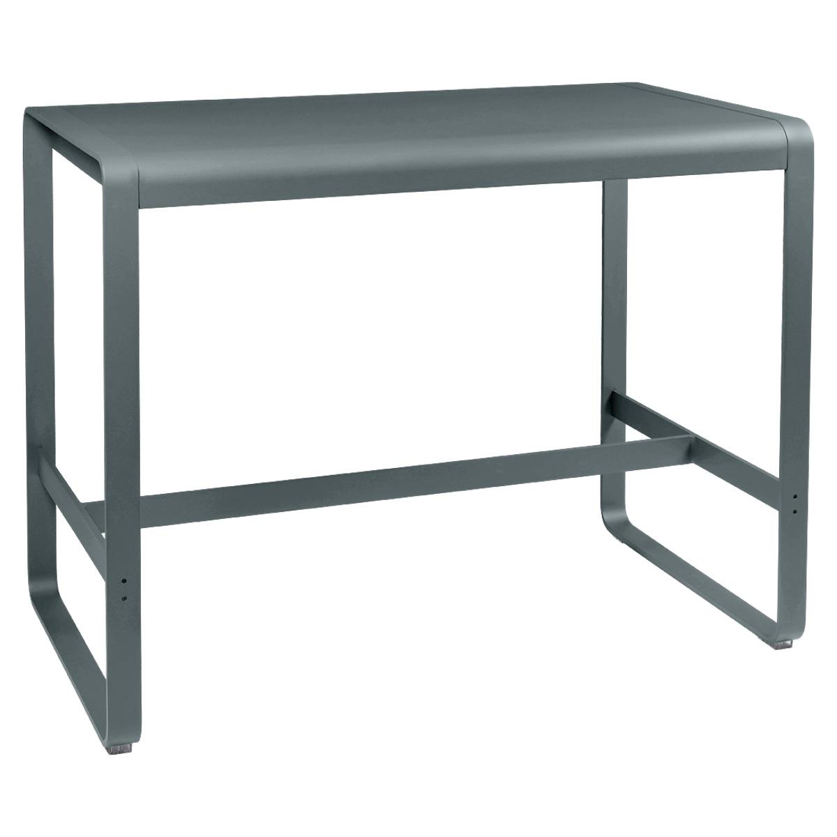 Table haute 80x140cm BELLEVIE Fermob gris orage
