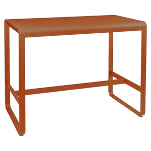 Table haute 80x140cm BELLEVIE Fermob orange confite