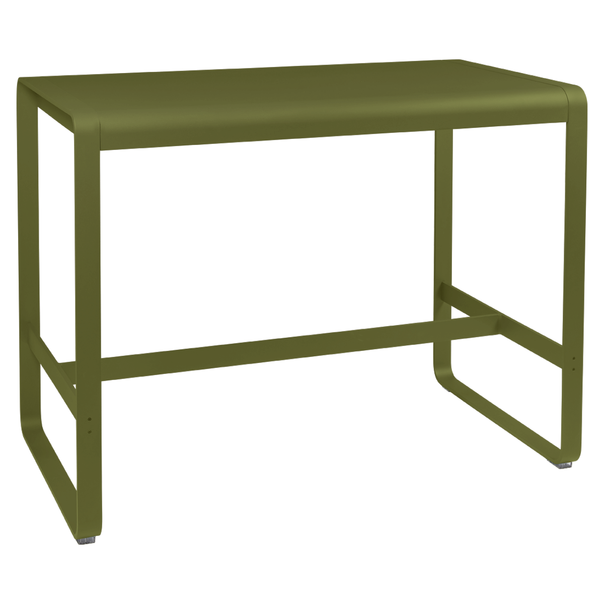 Table haute 80x140cm BELLEVIE Fermob vert pesto