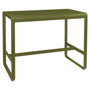 Table haute 80x140cm BELLEVIE Fermob vert pesto