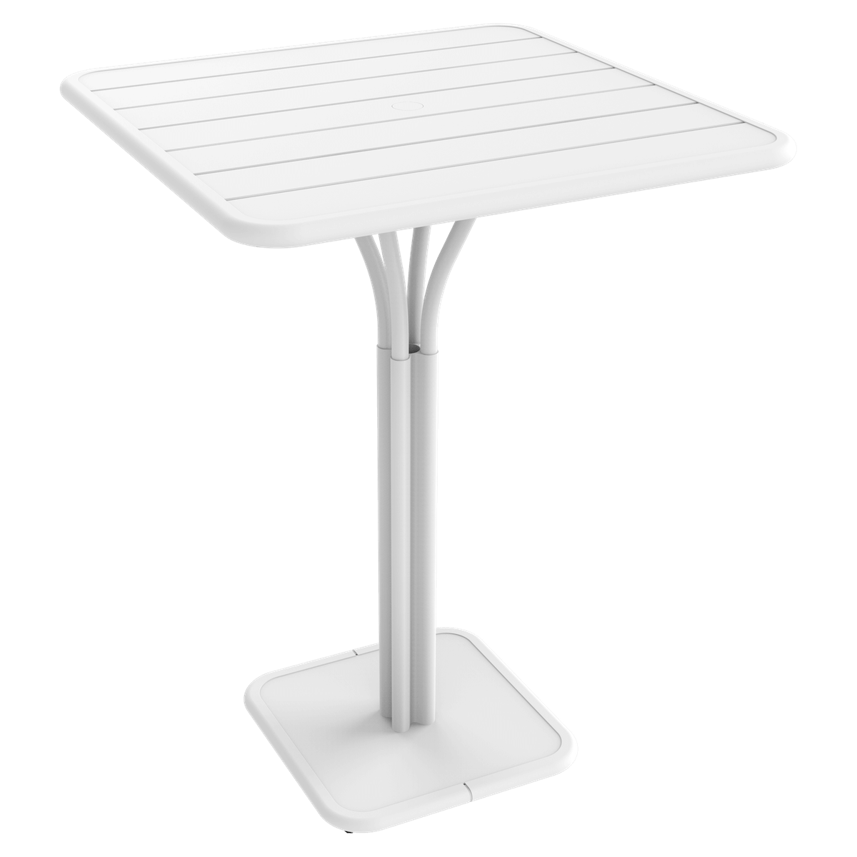 Table haute 80x80cm LUXEMBOURG Fermob blanc coton