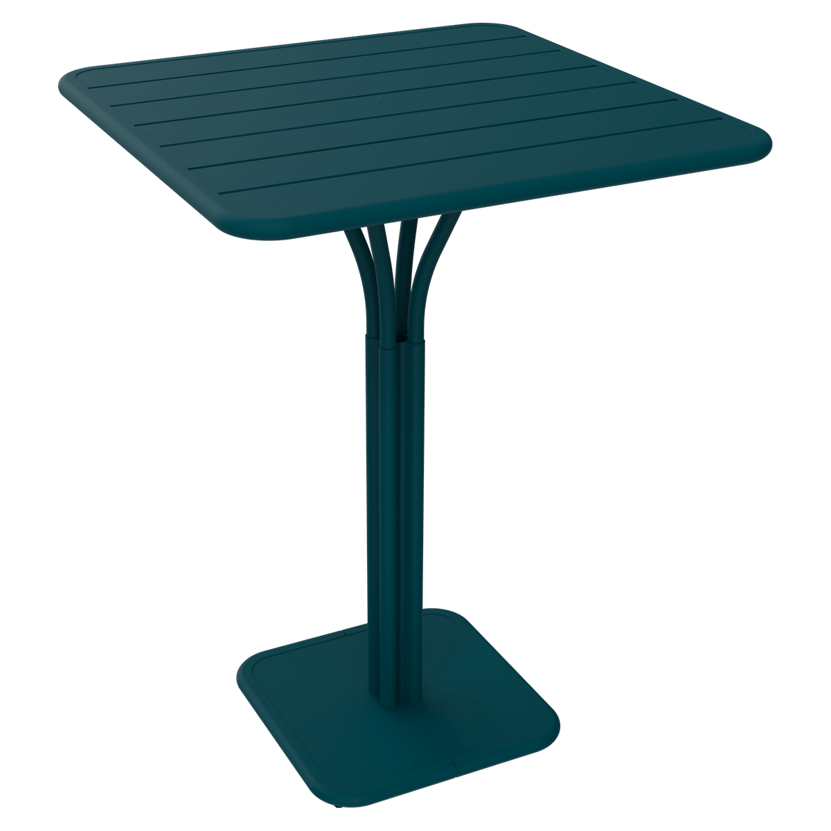 Table haute 80x80cm LUXEMBOURG Fermob bleu acapulco