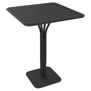 Table haute 80x80cm LUXEMBOURG Fermob carbone