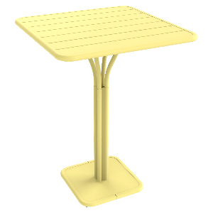 Table haute 80x80cm LUXEMBOURG Fermob citron givré