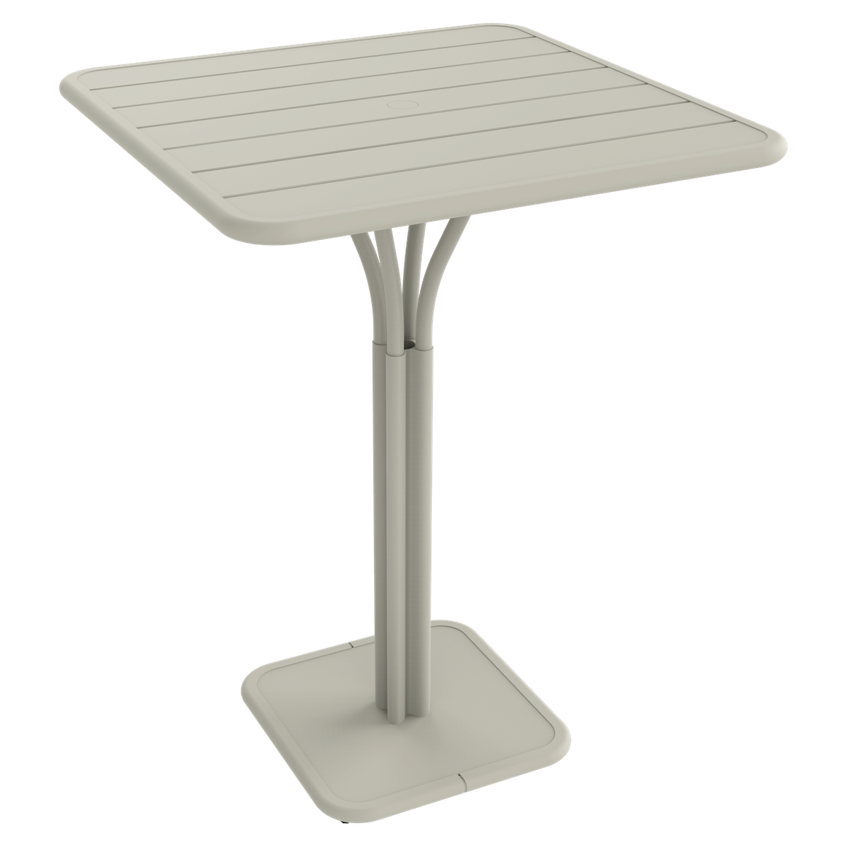 Table haute 80x80cm LUXEMBOURG Fermob gris argile