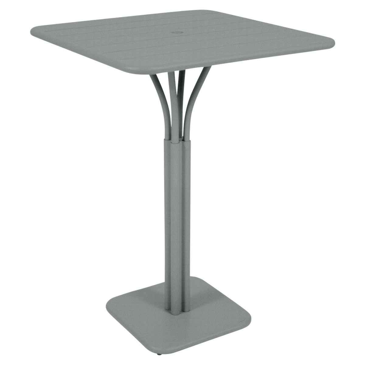 Table haute 80x80cm LUXEMBOURG Fermob gris lapilli