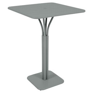 Table haute 80x80cm LUXEMBOURG Fermob gris lapilli