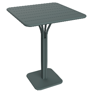 Table haute 80x80cm LUXEMBOURG Fermob gris orage