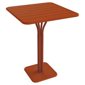 Table haute 80x80cm LUXEMBOURG Fermob orange confite