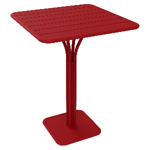 Table haute 80x80cm LUXEMBOURG Fermob piment