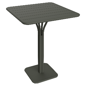 Table haute 80x80cm LUXEMBOURG Fermob romarin