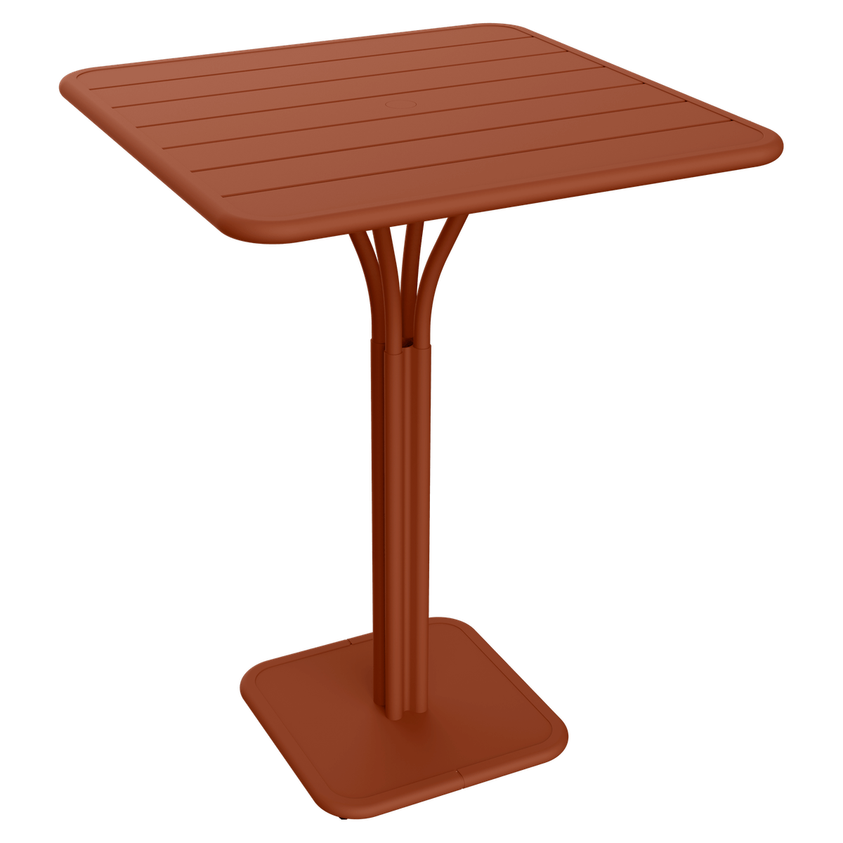 Table haute 80x80cm LUXEMBOURG Fermob rouge ocre