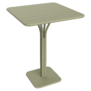 Table haute 80x80cm LUXEMBOURG Fermob tilleul