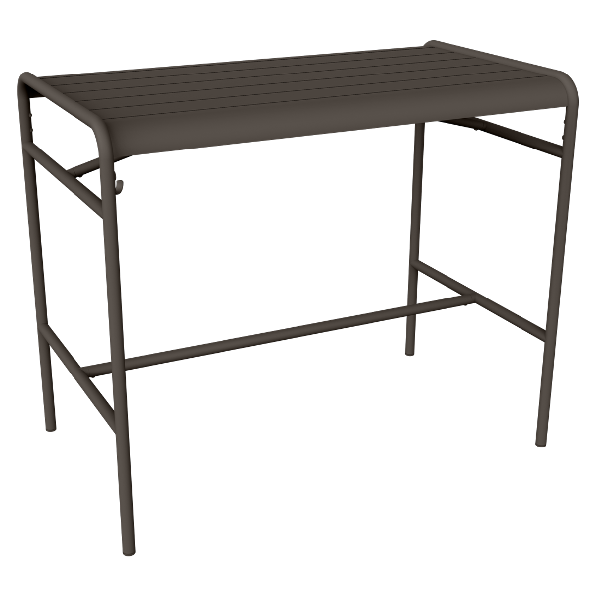 Table haute LUXEMBOURG Fermob brun tonka