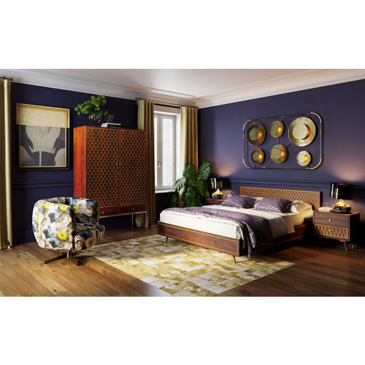 Table Lamp Mamo Deluxe Gold Kare Design