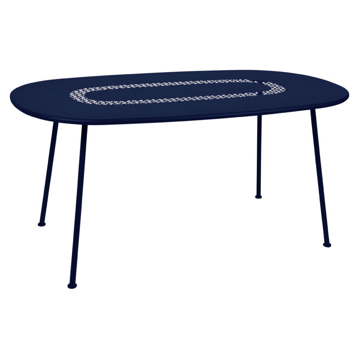 Table LORETTE Fermob 160x90 bleu abysse