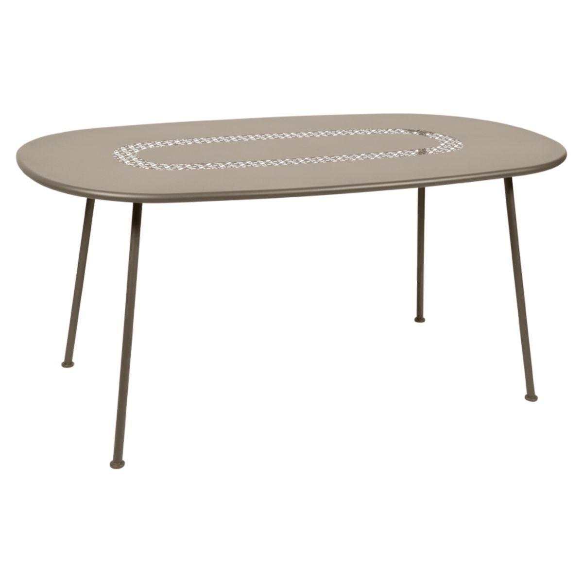 Table LORETTE Fermob 160x90 brun muscade