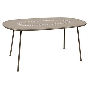 Table LORETTE Fermob 160x90 brun muscade