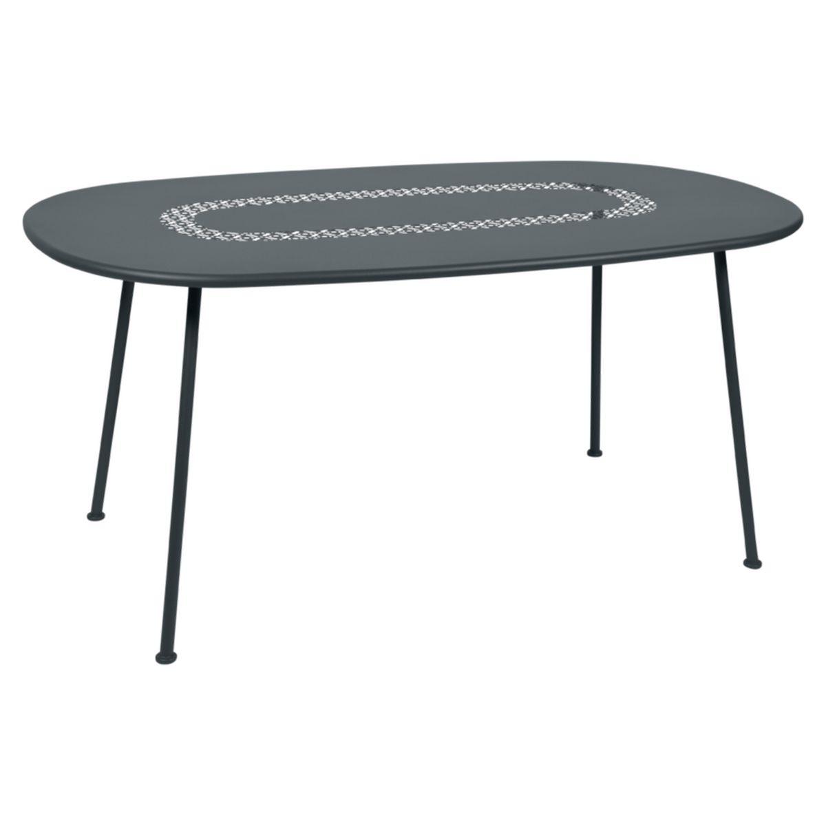 Table LORETTE Fermob 160x90 gris orage