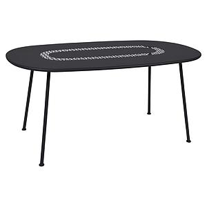Table LORETTE Fermob 160x90 noir réglisse