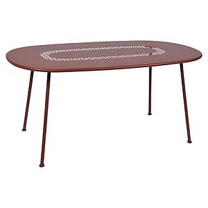 Table LORETTE Fermob 160x90 rouge ocre