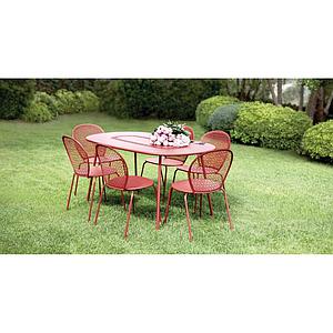 Table LORETTE Fermob 160x90 rouge ocre