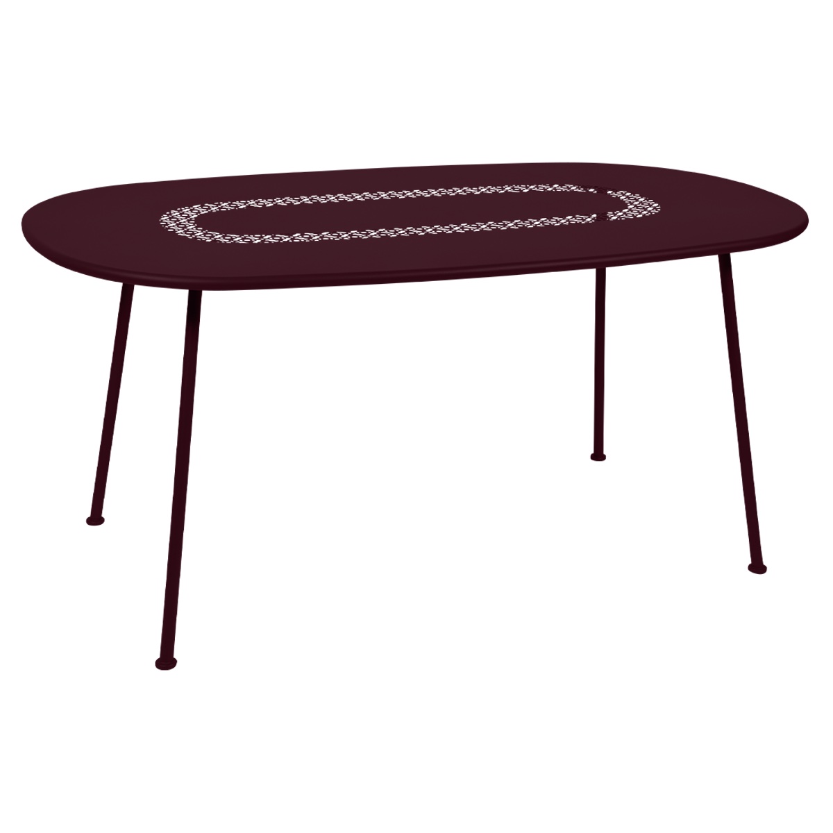 Table LORETTE Fermob 160x90cm cerise noir