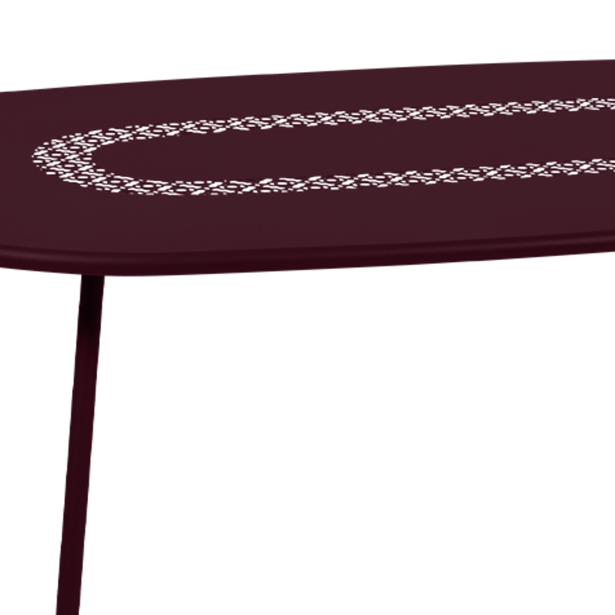 Table LORETTE Fermob 160x90cm cerise noir